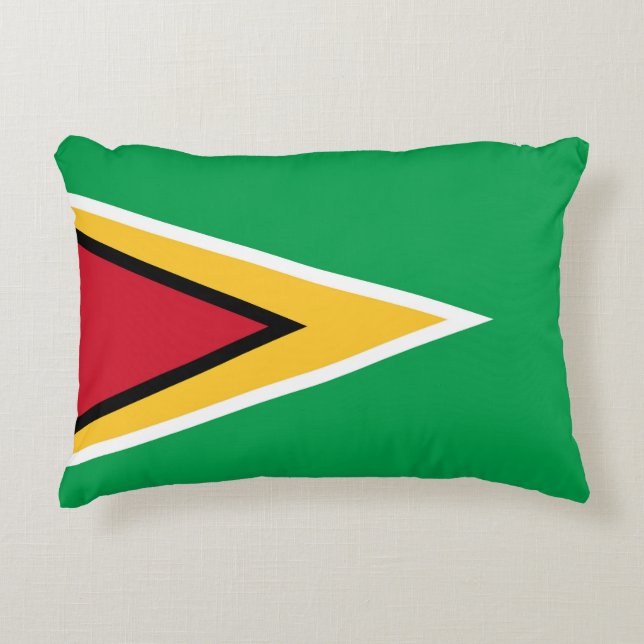 Guyana vlag accent kussen (Voorkant)