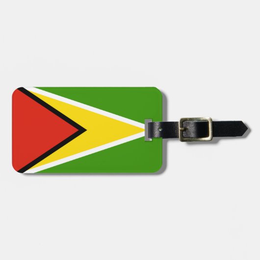 Guyana vlag bagagelabel (Voorkant horizontaal)