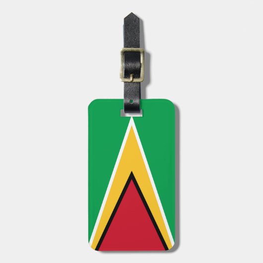 Guyana vlag bagagelabel (Voorkant verticaal)