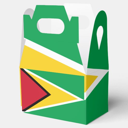 Guyana vlag bedankdoosjes (Geopend)