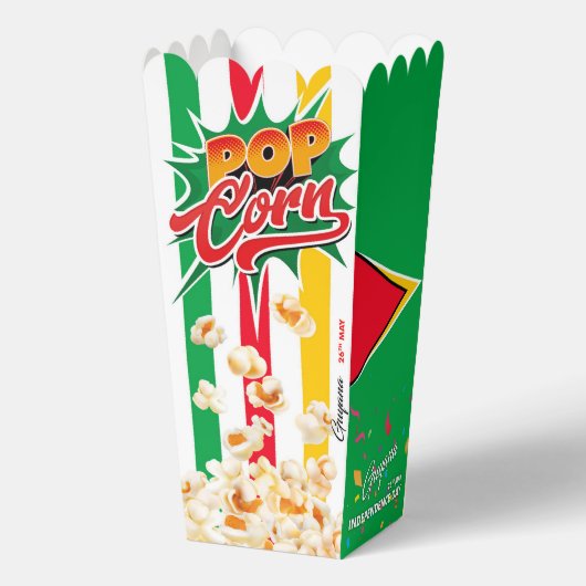 Guyana vlag bedankdoosjes (Achterkant)