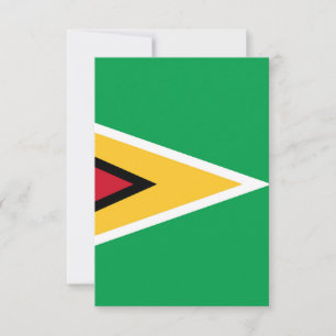 Guyana vlag bedankkaart