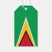 Guyana vlag cadeaulabel (Achterkant)