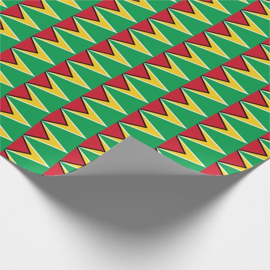 Guyana vlag cadeaupapier (Hoek)