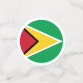 Guyana vlag confetti (Kleine voorkant)