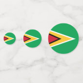 Guyana vlag confetti (Voorkanten)