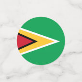 Guyana vlag confetti (Kleine voorkant)