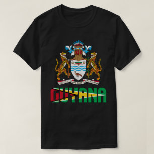 Guyana-vlag en wapenschild t-shirt