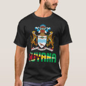 Guyana-vlag en wapenschild t-shirt (Voorkant)