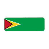 Guyana vlag etiket (Voorkant)