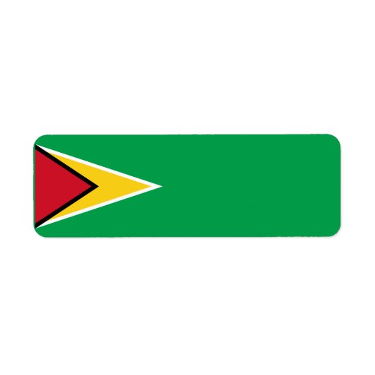 Guyana vlag etiket (Voorkant)