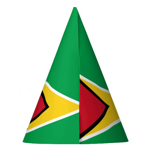 Guyana vlag feesthoedjes (Achterkant)