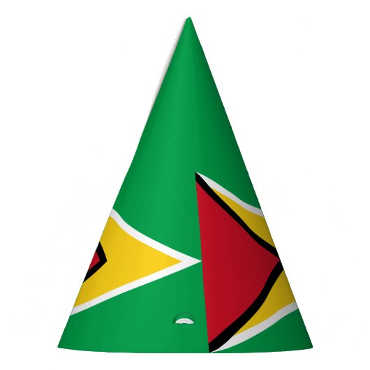 Guyana vlag feesthoedjes (Links)