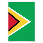 Guyana vlag foto afdruk (Voorkant)