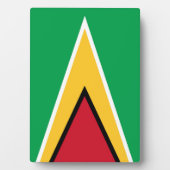 Guyana vlag fotoplaat (voorkant)