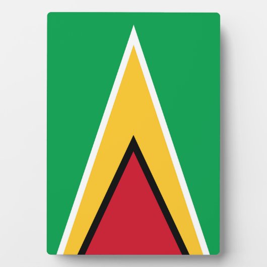 Guyana vlag fotoplaat (voorkant)
