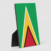 Guyana vlag fotoplaat (Zijkant)