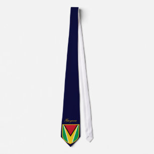 Guyana Vlag Gepersonaliseerde Naam Stropdas