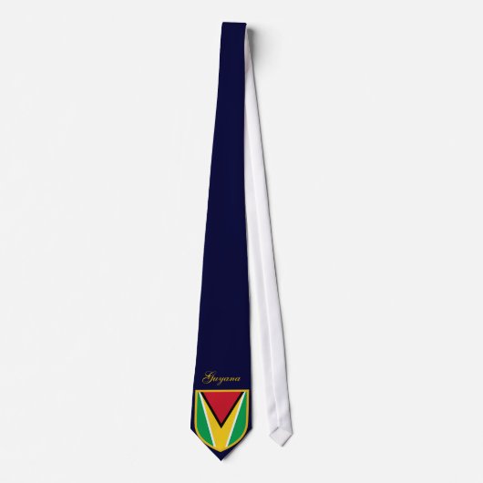 Guyana Vlag Gepersonaliseerde Naam Stropdas (Voorkant)