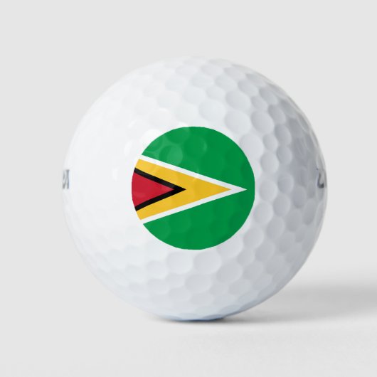 Guyana vlag golfballen (Voorkant)