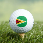 Guyana vlag golfballen (Insitu Shirt)