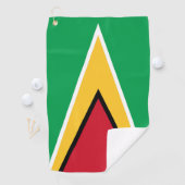 Guyana vlag golfhanddoek (Insitu)