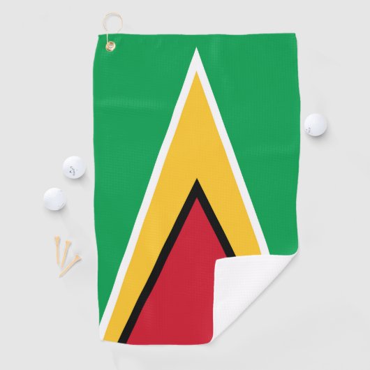 Guyana vlag golfhanddoek (Insitu)
