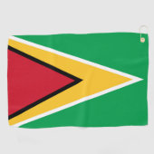 Guyana vlag golfhanddoek (Horizontaal)