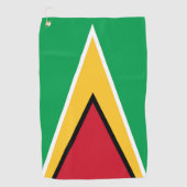 Guyana vlag golfhanddoek (Voorkant)