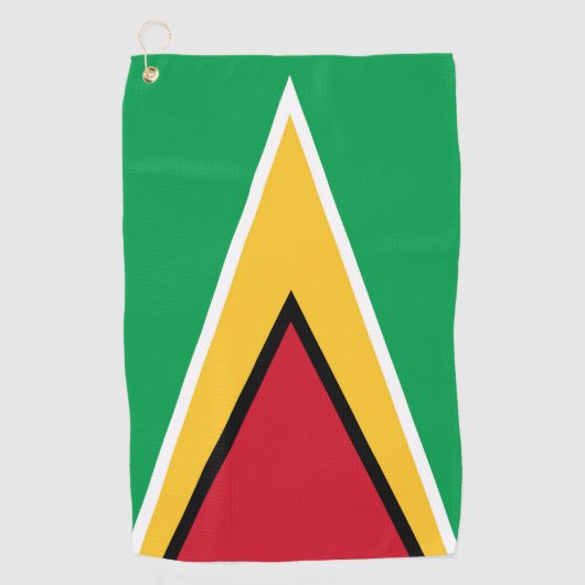 Guyana vlag golfhanddoek (Voorkant)