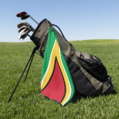Guyana vlag golfhanddoek (Groen)