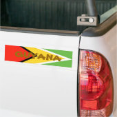 Guyana-Vlag, GUYANA Bumpersticker (Op Truck)
