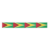Guyana Vlag & Guyana reis, vakantie/sport Satijn Satijnen Lint (Voorkant)