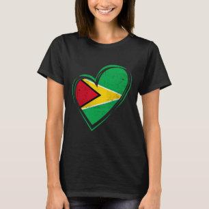 Guyana Vlag Guyanese Caribische Cruise Cricket Kai T-shirt