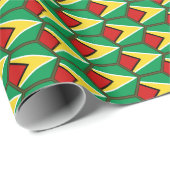 Guyana-vlag Honeycomb Wrapping Paper Cadeaupapier (Rol Hoek)