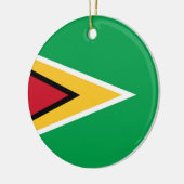 Guyana vlag keramisch ornament (Links)