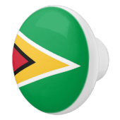 Guyana vlag keramische knop (Rechts)