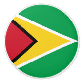 Guyana vlag keramische knop (Voorkant)