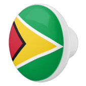 Guyana vlag keramische knop (Rechts)