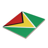 Guyana Vlag Keramische Tegel Tegeltje (Zijkant)