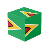 Guyana vlag kubus (Achter hoekig)