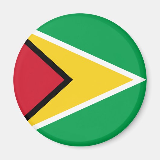 Guyana vlag magneet (Voorkant)