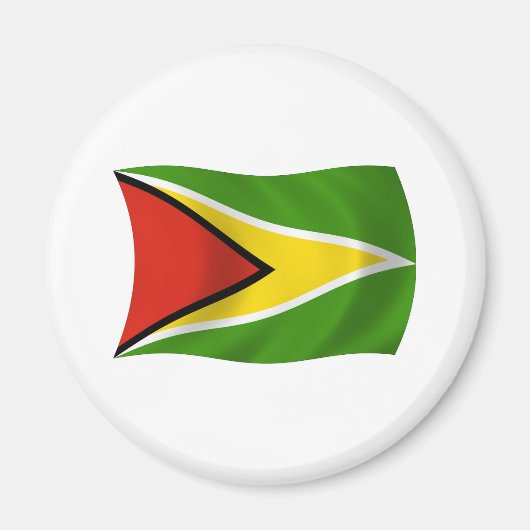 Guyana Vlag Magneet (Voorkant)