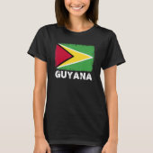 Guyana-vlag ondersteunt Guyanese volksmatige Manne T-shirt (Voorkant)