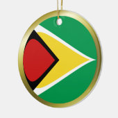 Guyana Vlag Ornament (Links)