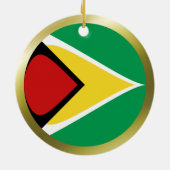 Guyana Vlag Ornament (Achterkant)