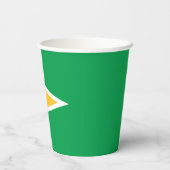 Guyana vlag papieren bekers (Achterkant)
