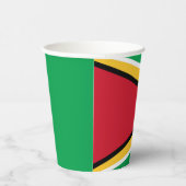 Guyana vlag papieren bekers (Rechts)