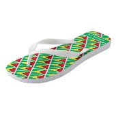 GUYANA VLAG Patriottisch Gepersonaliseerd Guyanees Teenslippers (Schuin)