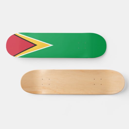 Guyana vlag persoonlijk skateboard (Horizontaal)